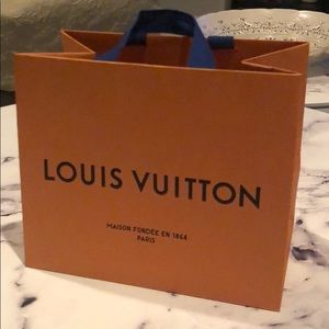 Louis Vuitton shopping bag.  9.75 x 8.25 x 6